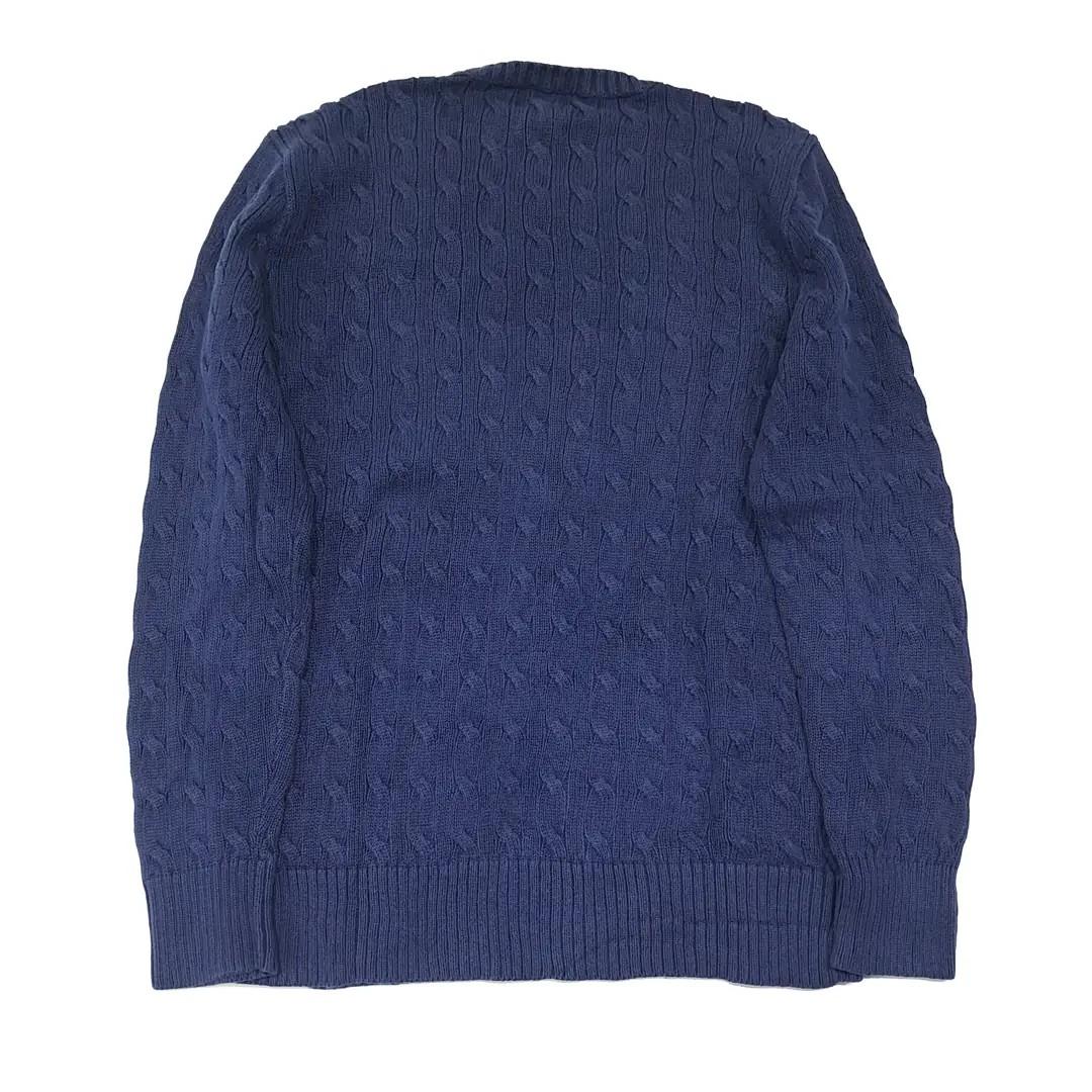 CL383 XL 폴로 00s 코튼 케이블 네이비 니트 스웨터 7