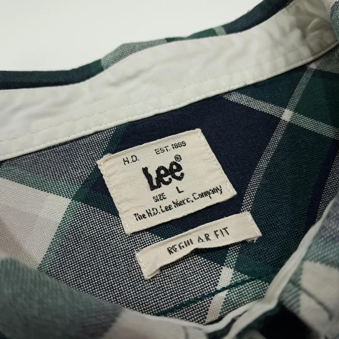 CL376 L 리 KANSAS 1889 체크 버튼다운 셔츠 남방 6