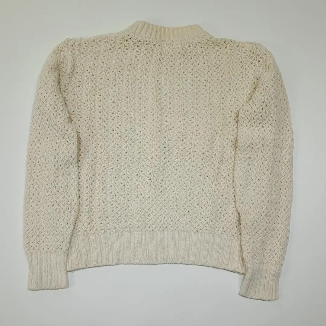 CL357 XL 엘엘빈 90s 허니콤 모크넥 아이보리 니트 스웨터 6