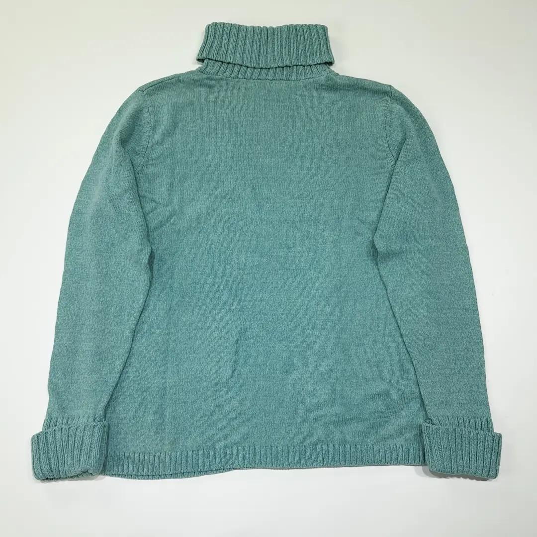 CL352 XL 엘엘빈 00s 터틀넥 민트그린 니트 스웨터 7