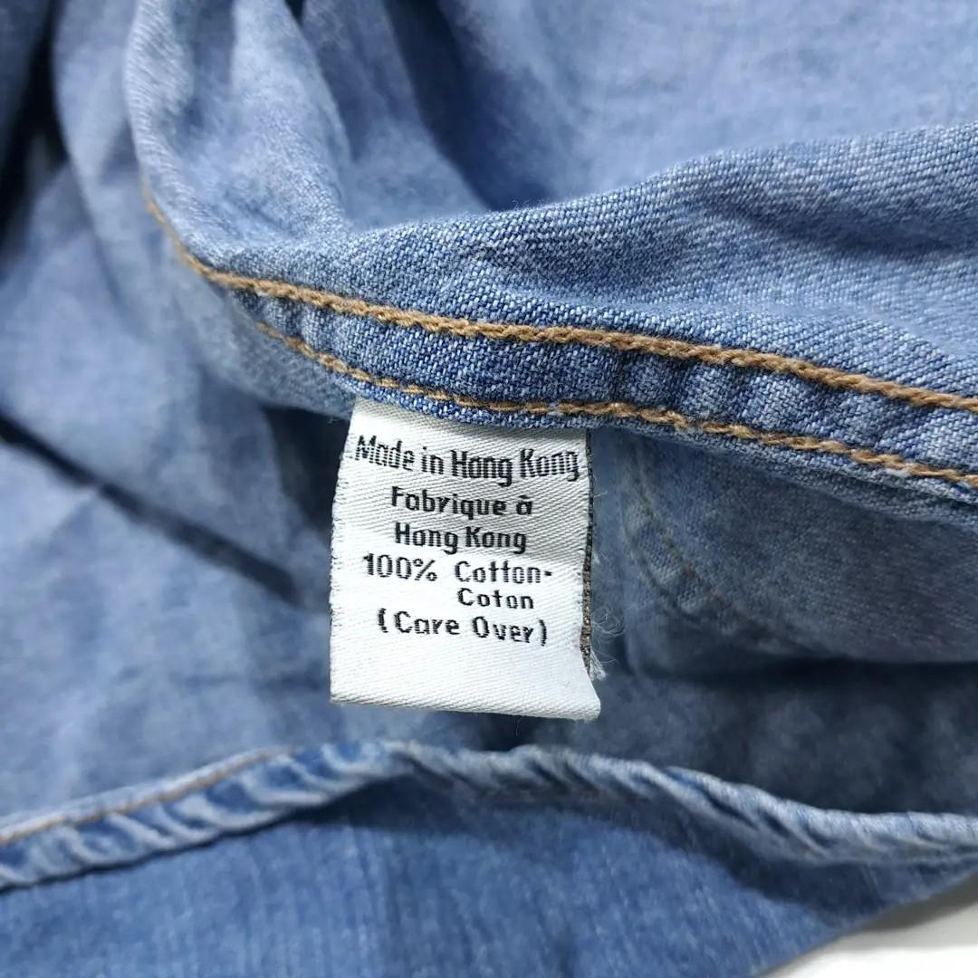CL339 XL 캘빈클라인 90s 홍콩판 데님 미디엄블루 셔츠 남방 6