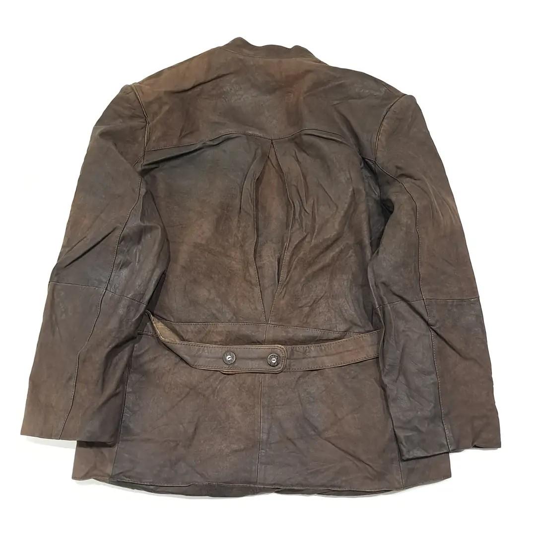 CL334 XL 80s 서독판 가죽 패치워크자수 브라운 자켓 아우터 9