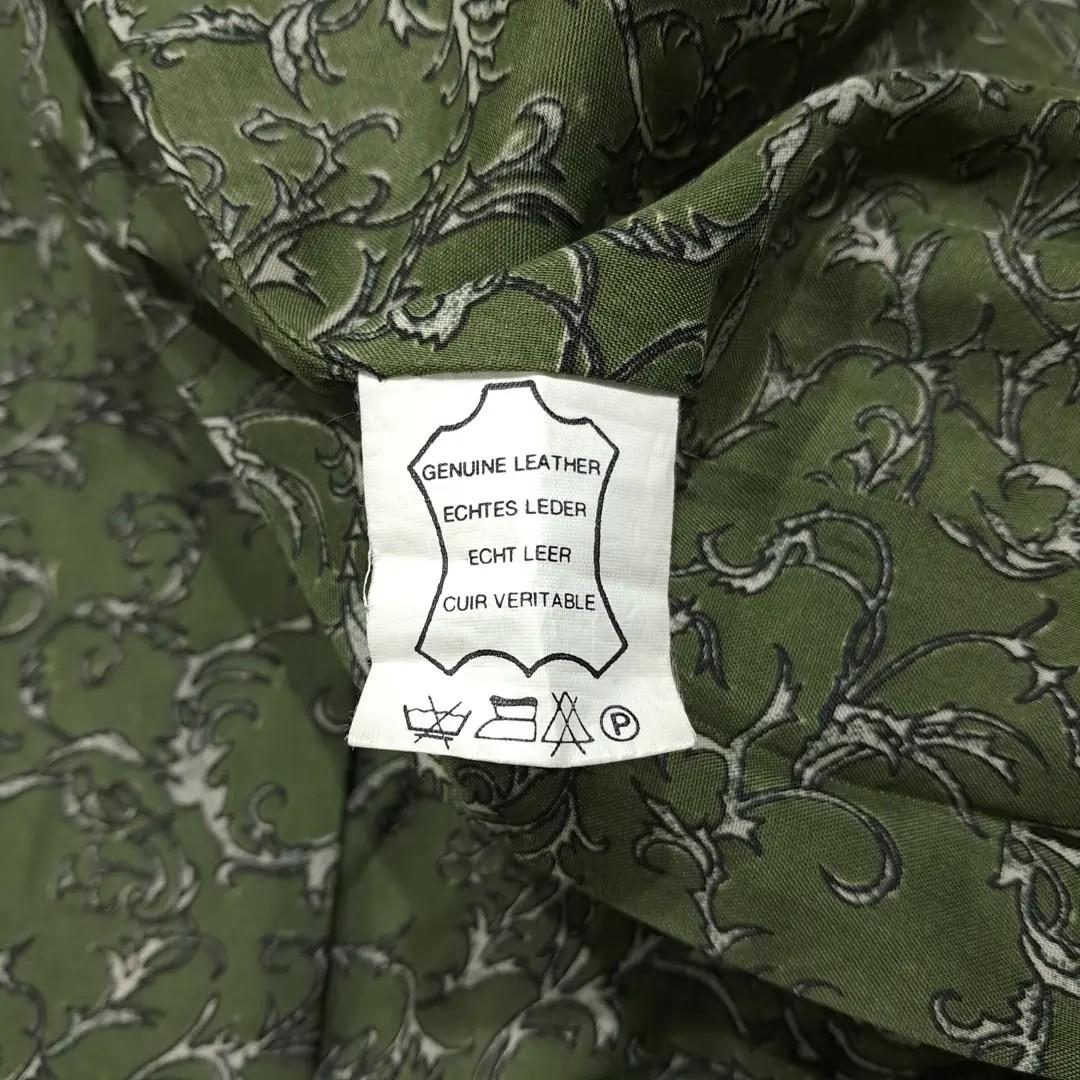 CL333 XL 크루거 80s 독일판 가죽 트라흐텐 그린 자켓 7