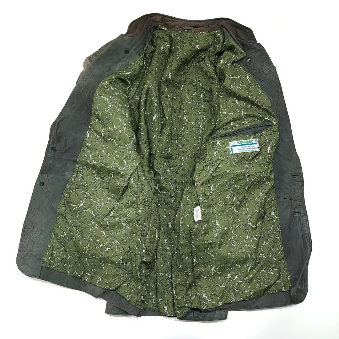 CL333 XL 크루거 80s 독일판 가죽 트라흐텐 그린 자켓 5