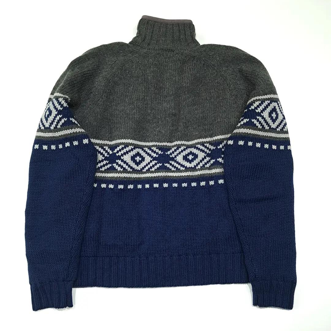 CL318 L NFL 00s 울 페어아일 차콜 니트 자켓 아우터 9