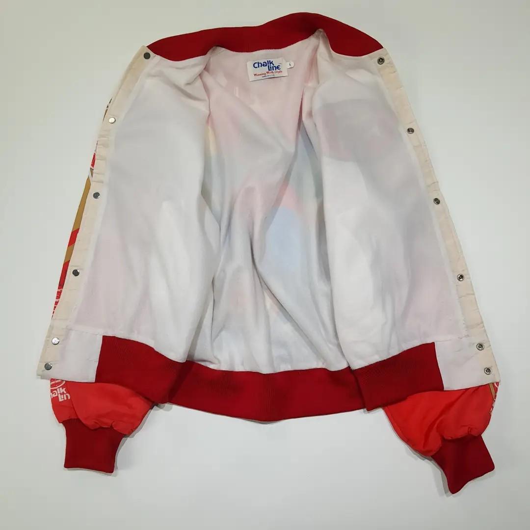 CL303 L 초크라인 90s 미국판 폴리 화이트레드골드 자켓 4
