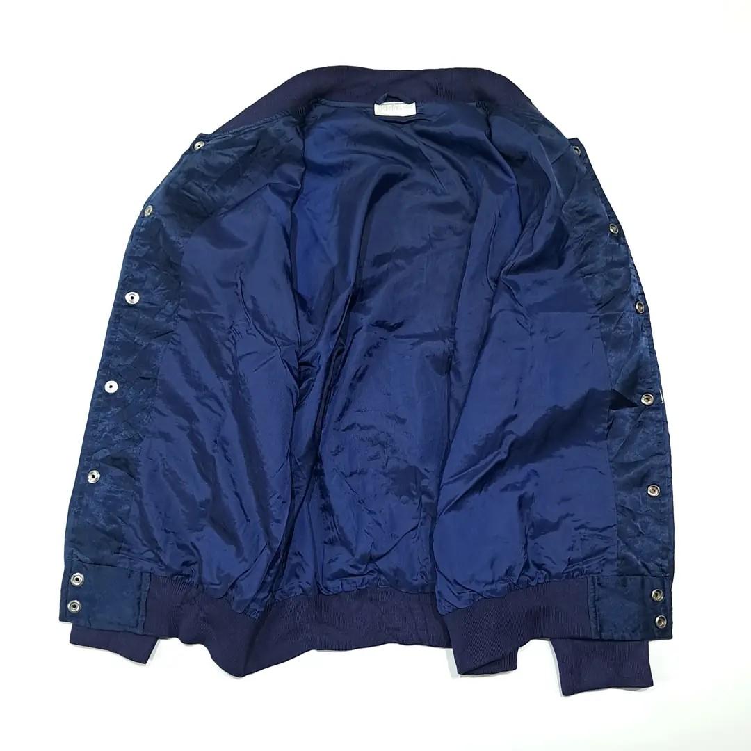 CL305 L 아디다스 90s 새틴 팀아디다스 자수 네이비 자켓 아우터 6