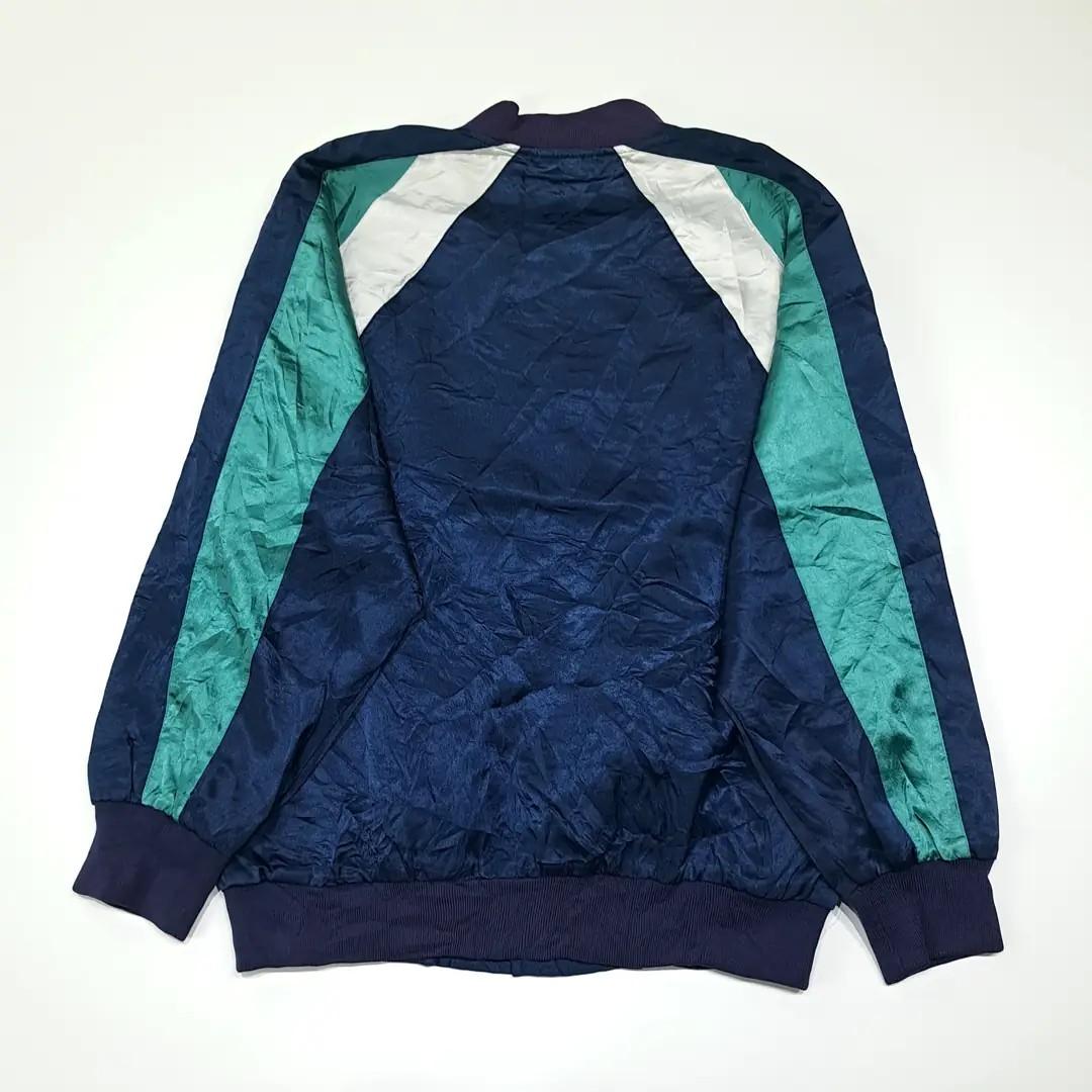 CL305 L 아디다스 90s 새틴 팀아디다스 자수 네이비 자켓 아우터 7