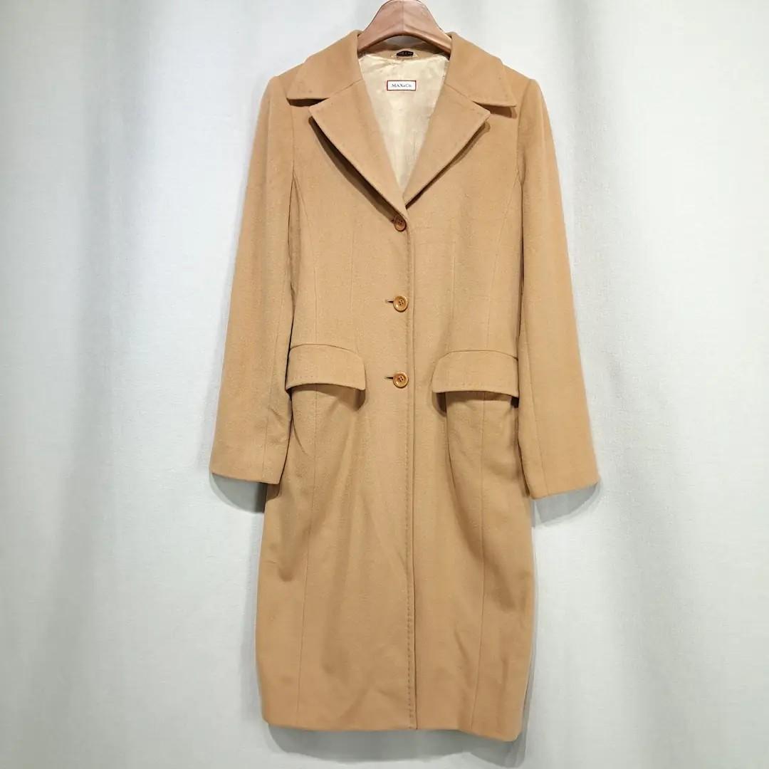 CL288 M 막스마라 막스앤코 90s 이태리판 울앙고라 싱글 카멜 코트 2