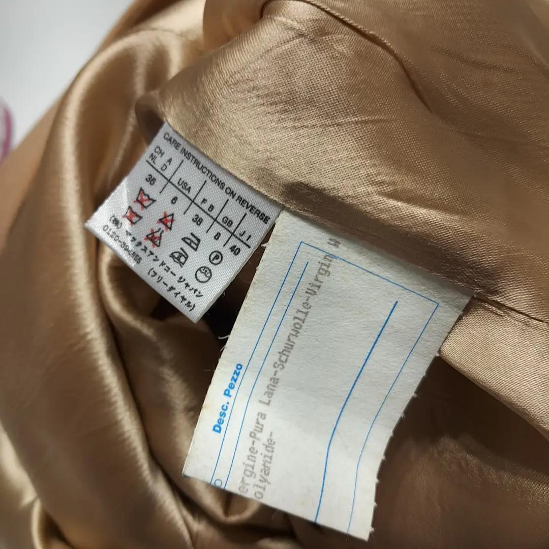 CL288 M 막스마라 막스앤코 90s 이태리판 울앙고라 싱글 카멜 코트 8