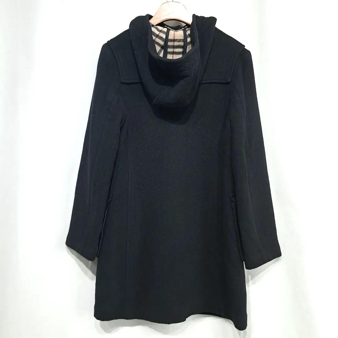 CL287 XL 버버리 00s 영국판 울 토글 블랙 코트 3