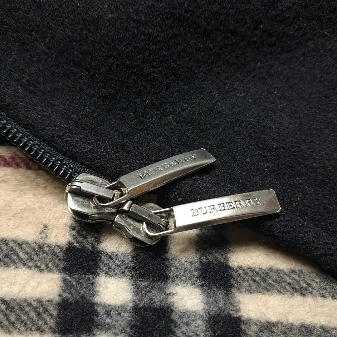 CL287 XL 버버리 00s 영국판 울 토글 블랙 코트 7