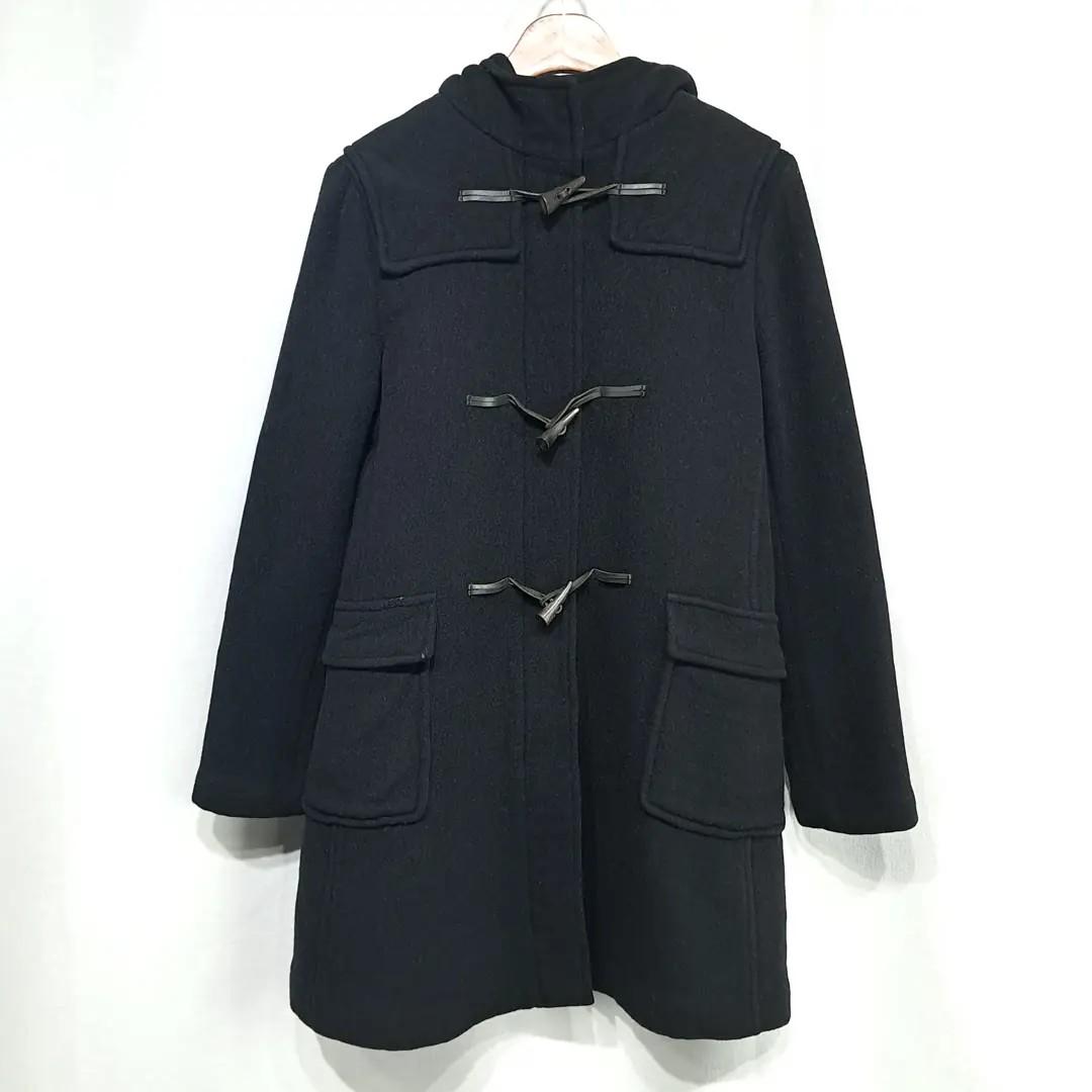 CL287 XL 버버리 00s 영국판 울 토글 블랙 코트 2