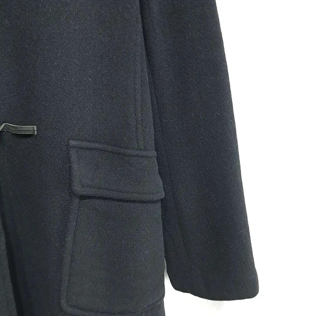 CL287 XL 버버리 00s 영국판 울 토글 블랙 코트 11