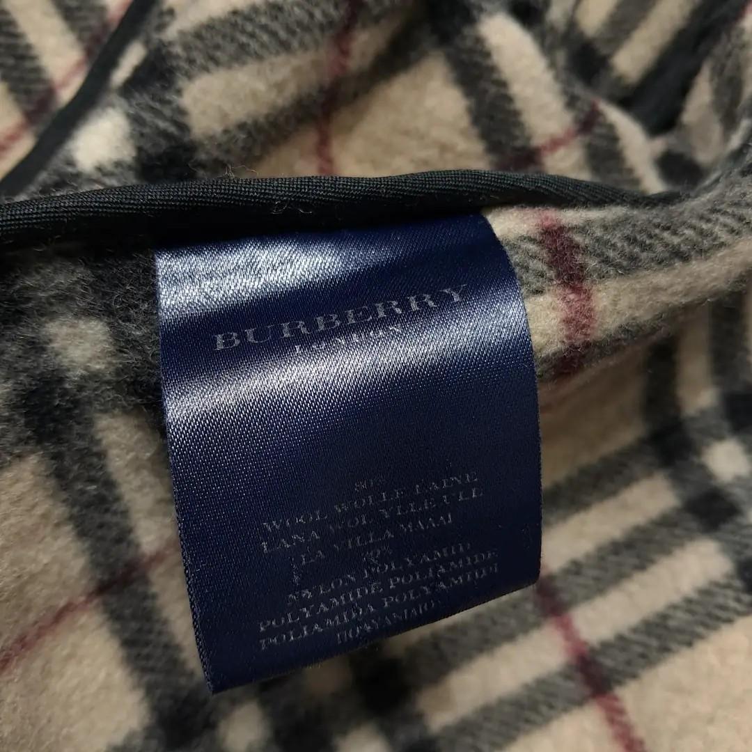 CL287 XL 버버리 00s 영국판 울 토글 블랙 코트 8