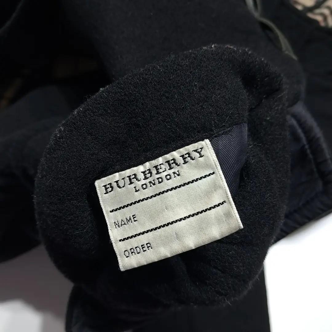 CL287 XL 버버리 00s 영국판 울 토글 블랙 코트 10