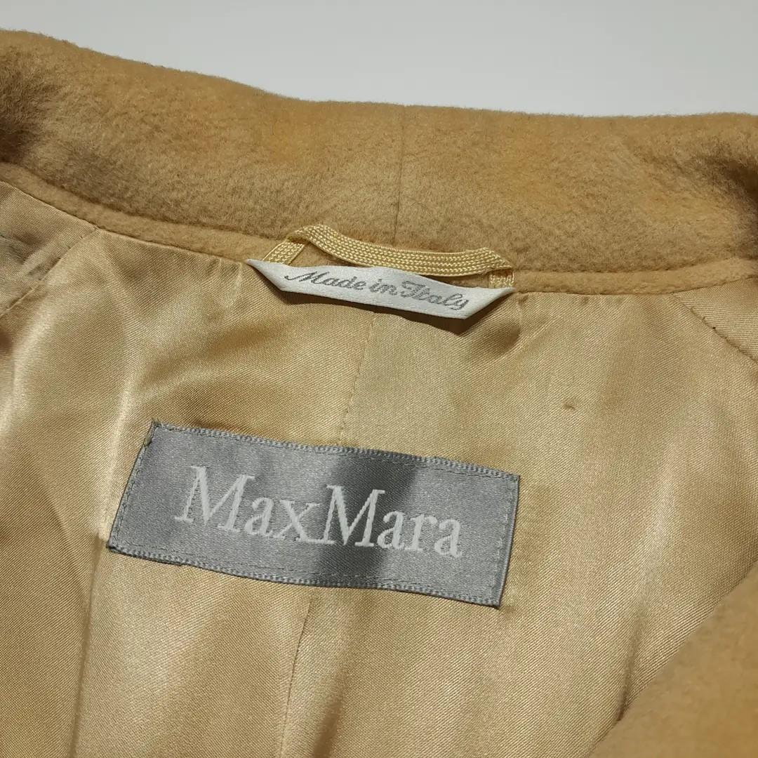 CL285 XL 막스마라 90s 이태리판 울 와이드라펠 카멜베이지 코트 6