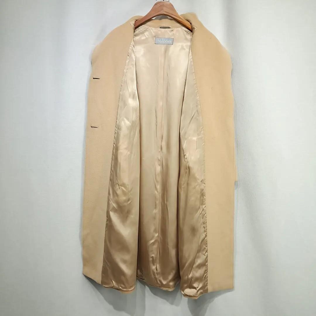 CL285 XL 막스마라 90s 이태리판 울 와이드라펠 카멜베이지 코트 5