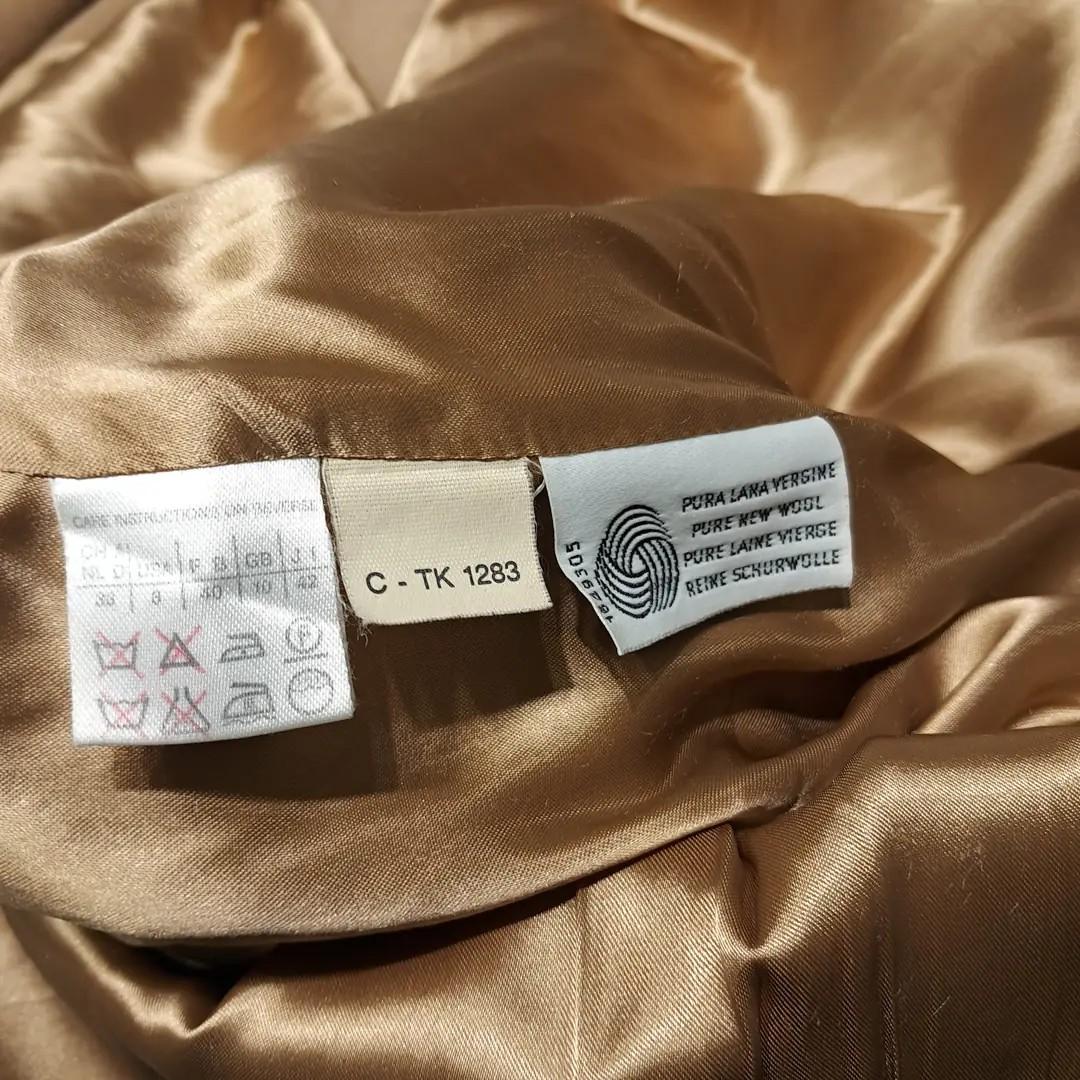 CL284 XL 막스마라 마렐라 90s 이태리판 울캐시미어 더블 카멜 롱코트 7