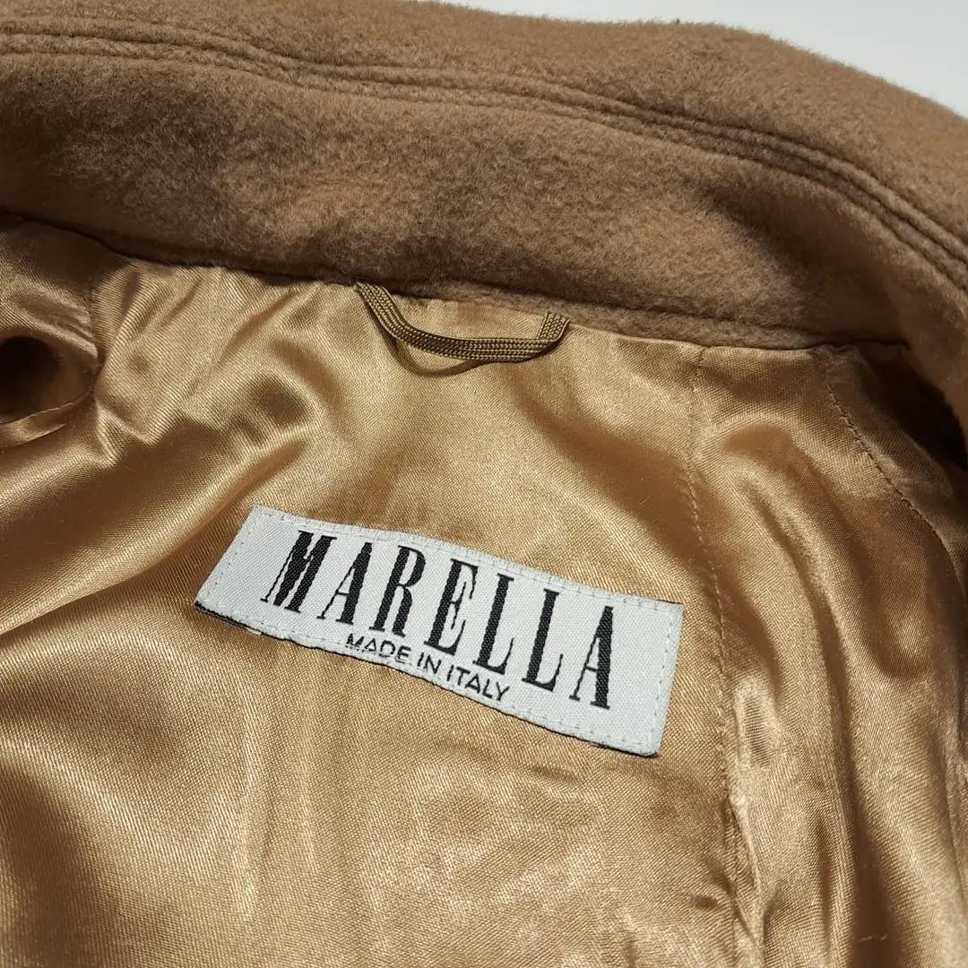 CL284 XL 막스마라 마렐라 90s 이태리판 울캐시미어 더블 카멜 롱코트 6