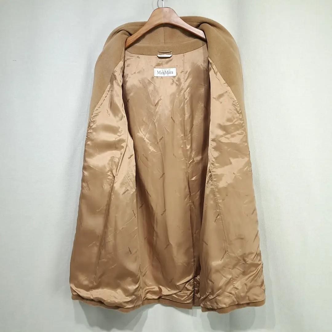 CL281 XL 막스마라 00s 이태리판 울캐시미어 숄칼라 카멜 코트 5