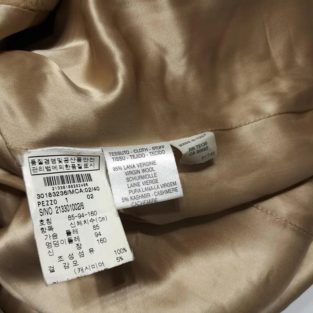 CL283 L 막스마라 마렐라 90s 이태리판 울캐시미어 싱글 카멜 코트 8