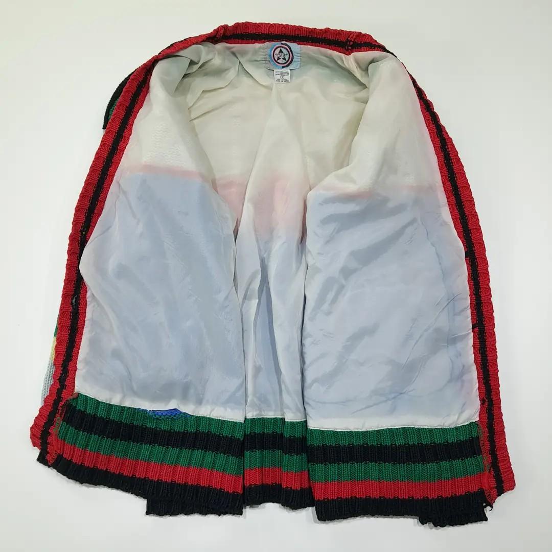 CL271 XL 히스테릭 글래머 80s 한국판 아플리케 니트 가디건 스웨터 6