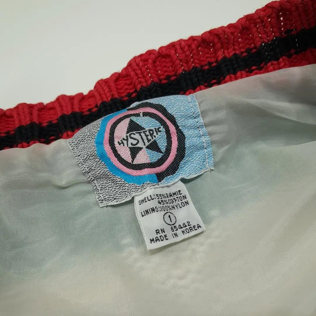 CL271 XL 히스테릭 글래머 80s 한국판 아플리케 니트 가디건 스웨터 4