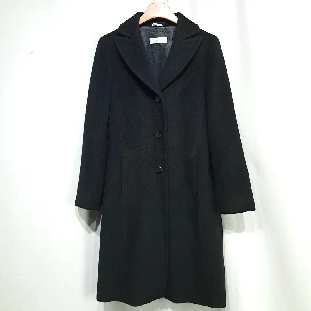 CL230 M 막스마라 90s 이태리판 울캐시미어 스티치 블랙 코트 2
