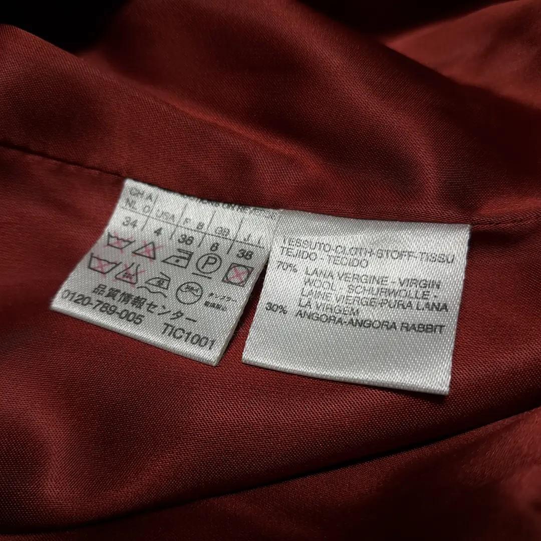CL229 L 막스마라 90s 이태리판 앙고라울 실버라벨 레드 코트 8