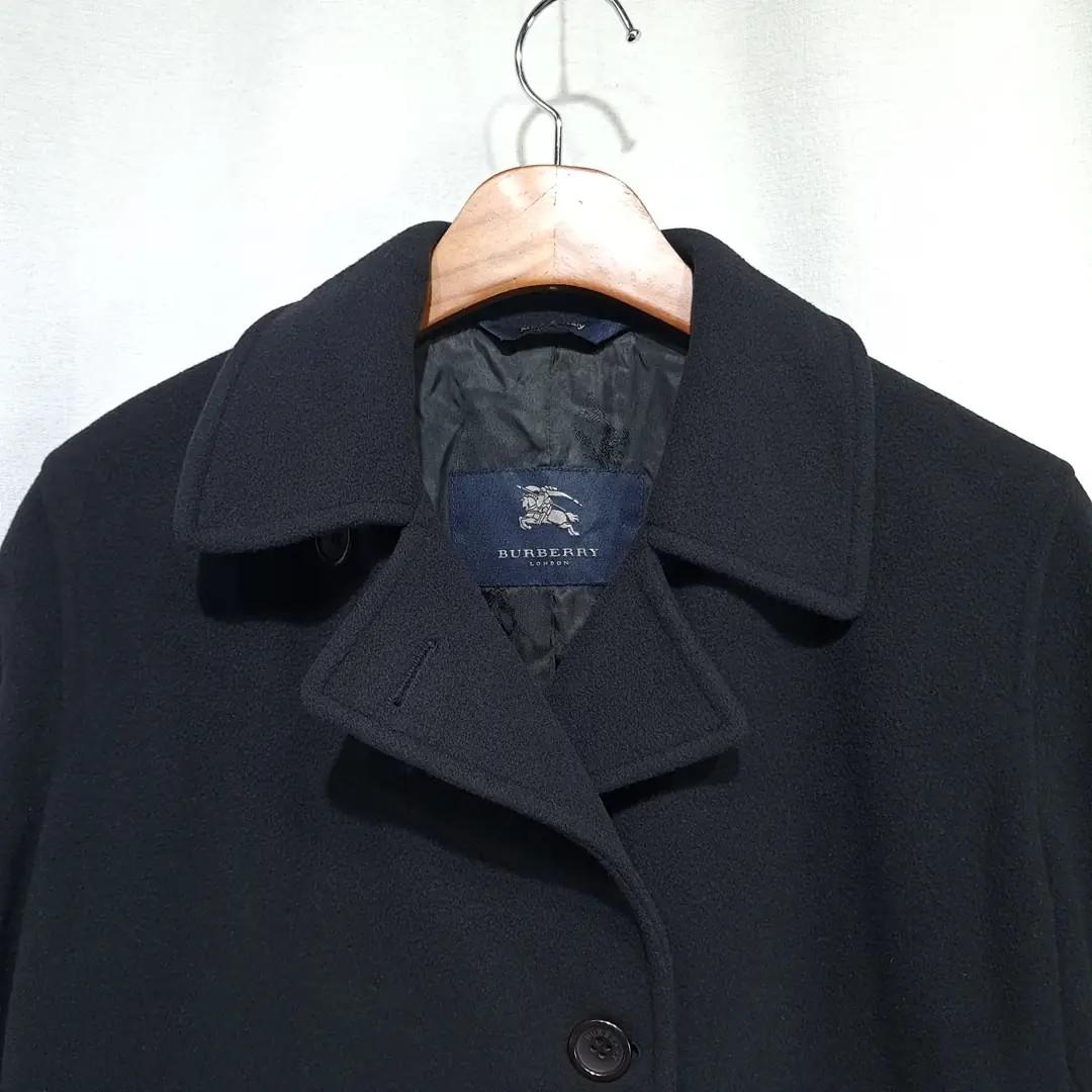 CL228 XL 버버리 00s 이태리판 램스울캐시미어 싱글 네이비 코트 4