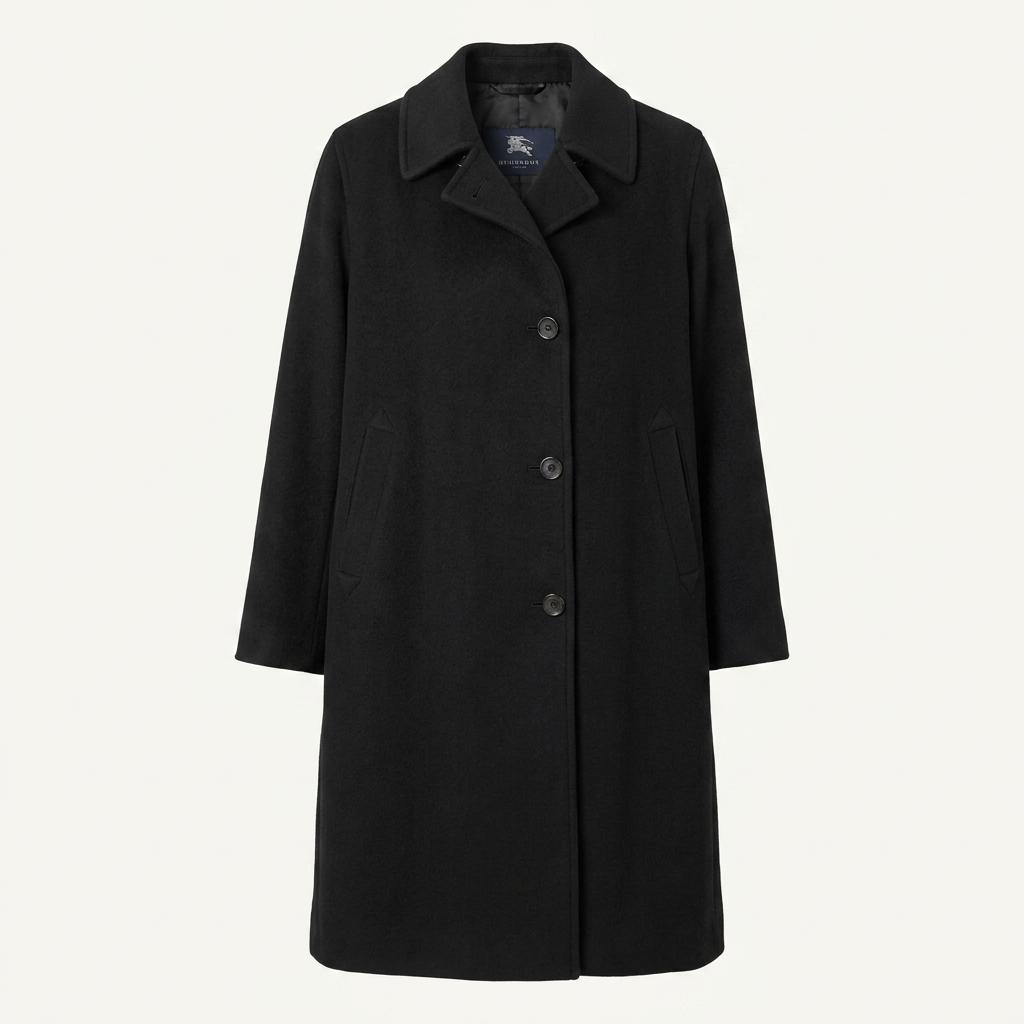CL228 XL 버버리 00s 이태리판 램스울캐시미어 싱글 네이비 코트 1