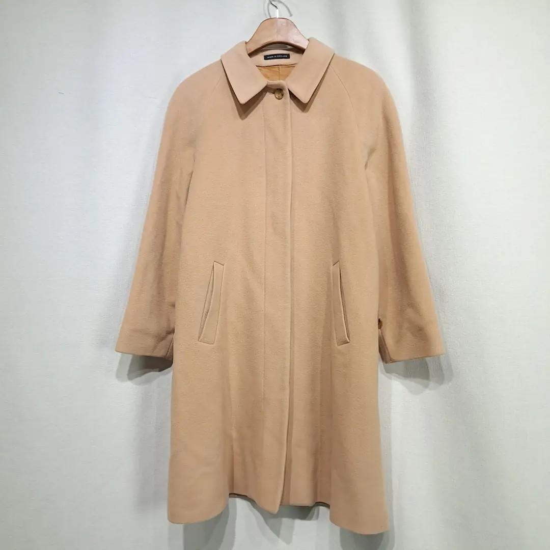 CL225 L 버버리 00s 영국판 울캐시미어 히든 카멜 코트 2