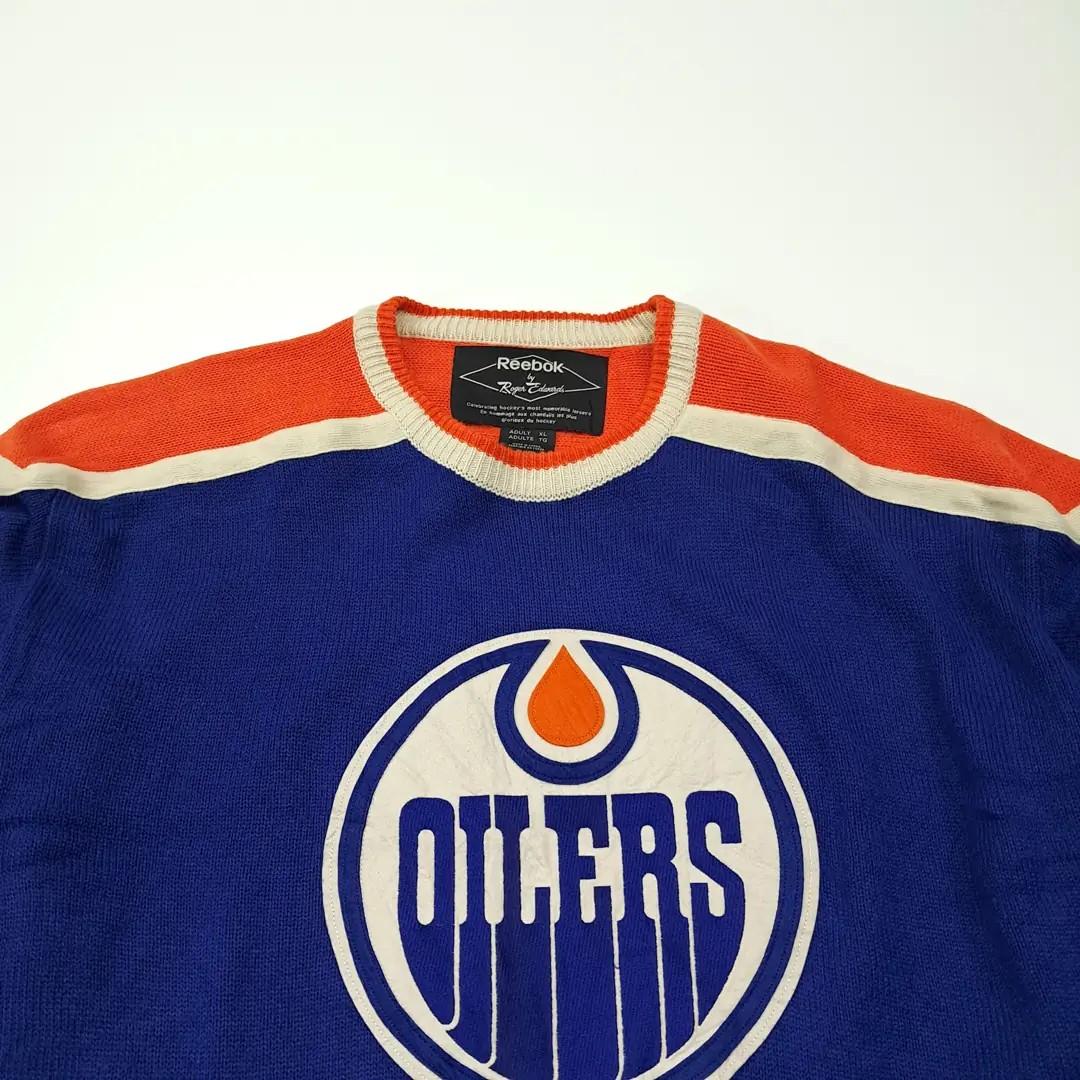 CL213 2XL 리복 90s한국판 NHL 오일러스 블루 하키스웨터 3