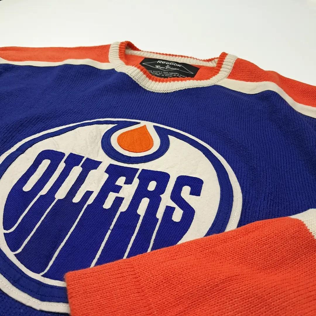 CL213 2XL 리복 90s한국판 NHL 오일러스 블루 하키스웨터 5