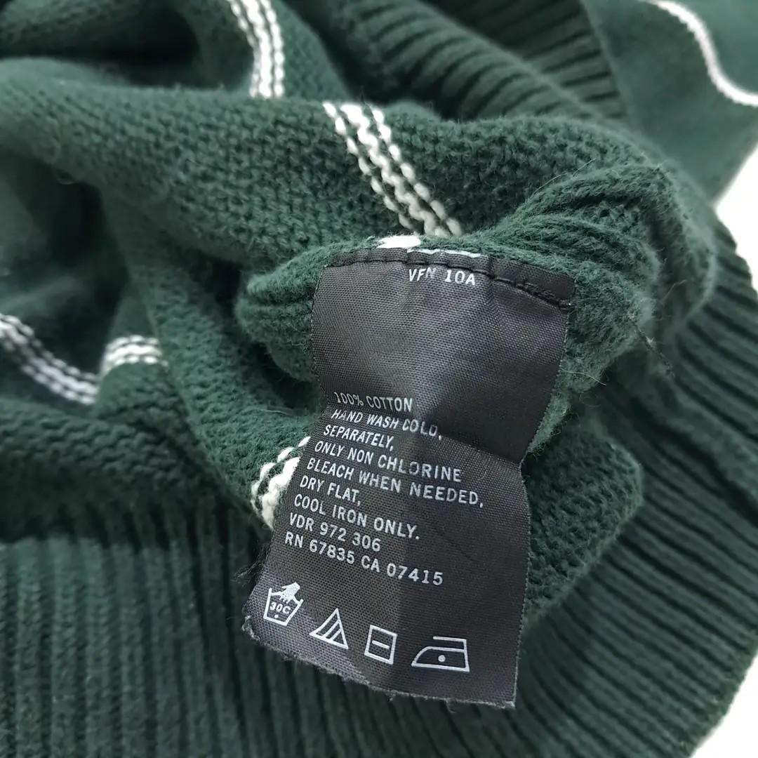 CL134 XL 노티카 90s 코튼 스트라이프 다크그린 니트 스웨터 6
