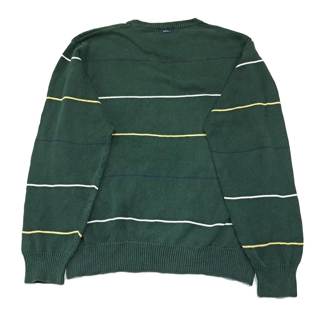 CL134 XL 노티카 90s 코튼 스트라이프 다크그린 니트 스웨터 7