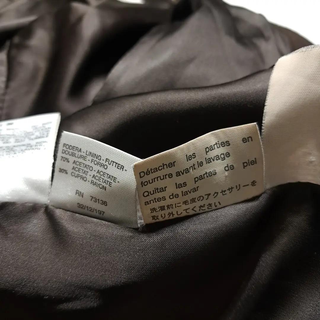 CL003 S/M 막스마라 90s 이태리판 앙고라울 핀스트라이프 브라운 코트 10