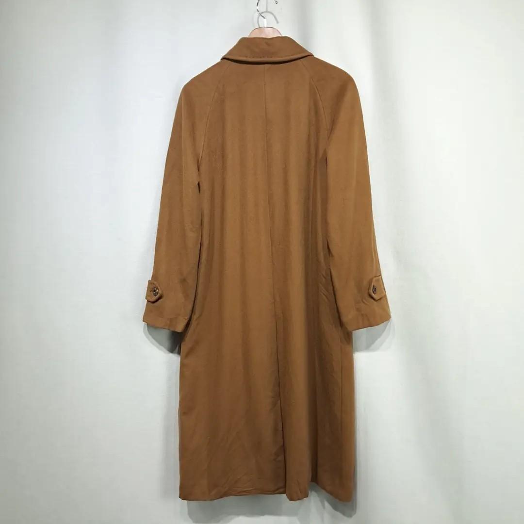 CN985 L 버버리 00s 울 래글런 히든버튼 카멜 코트 10