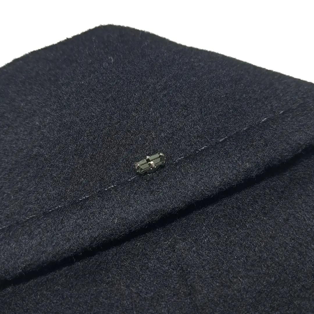CN988 L 스포츠막스 이태리판 울 가죽배색 블랙 코트 7