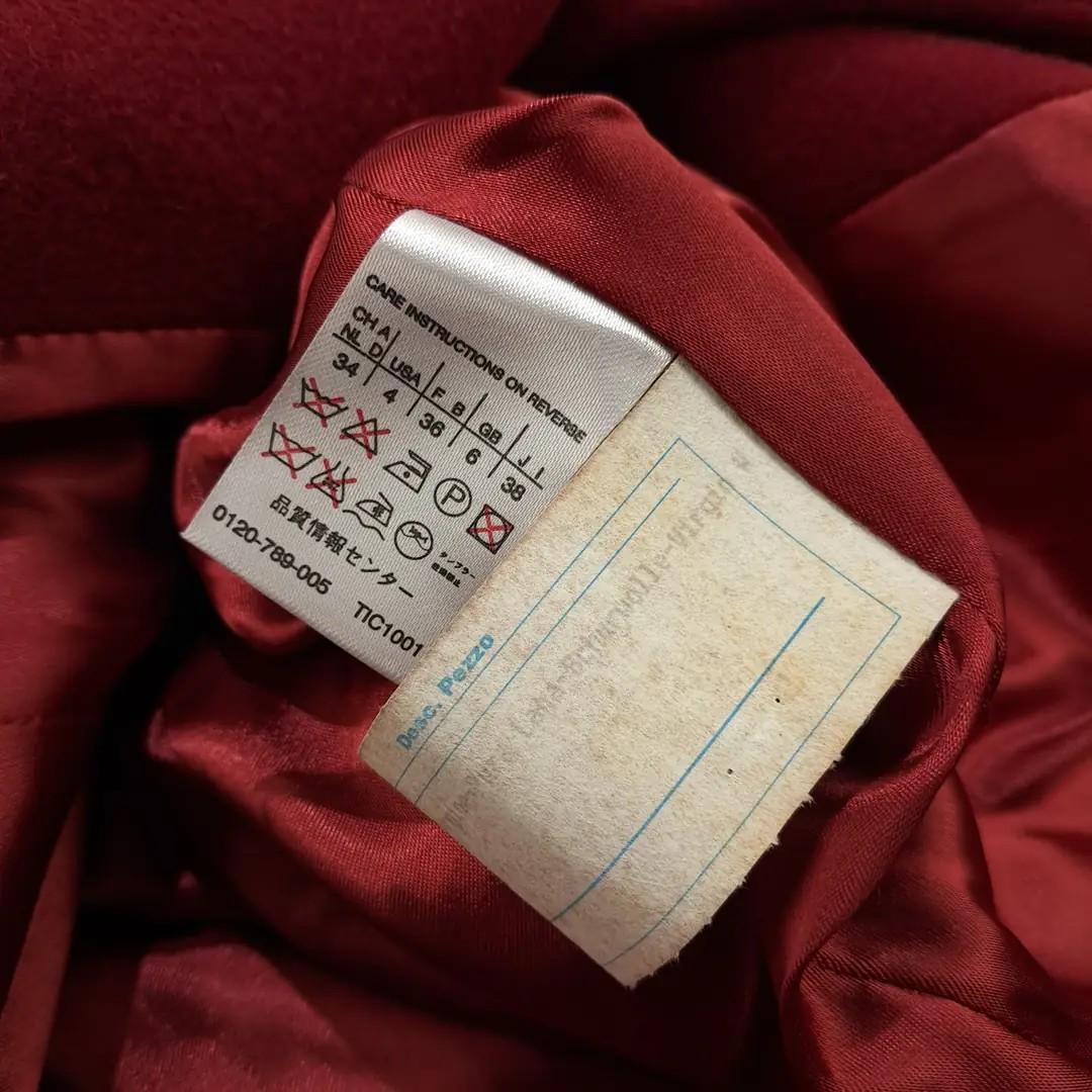 CN959 M 막스마라 00s 이태리판 울 싱글버튼 레드 코트 10