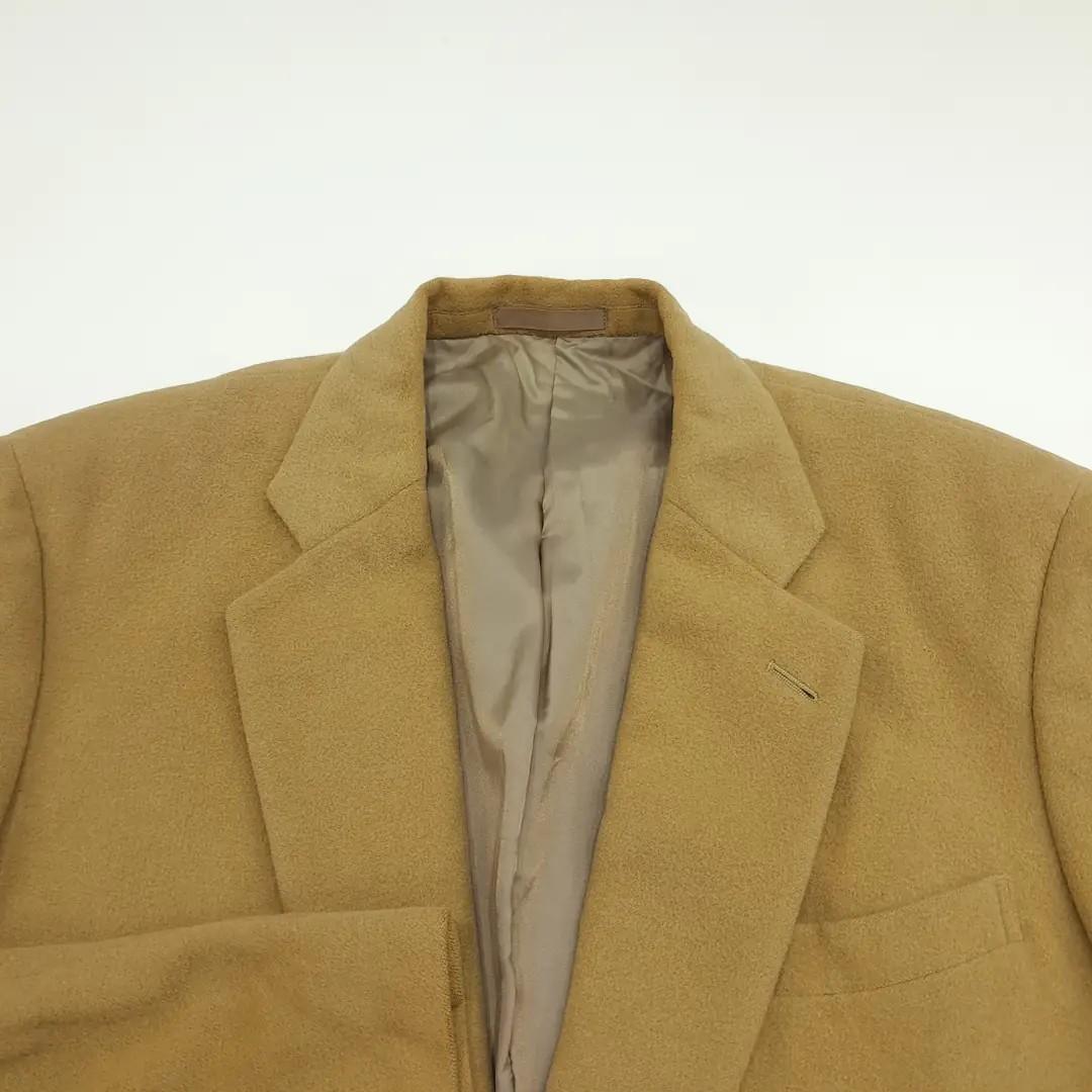 CN938 L 버버리 90s 일본판 앙고라울 패치포켓 카멜 자켓 아우터 5