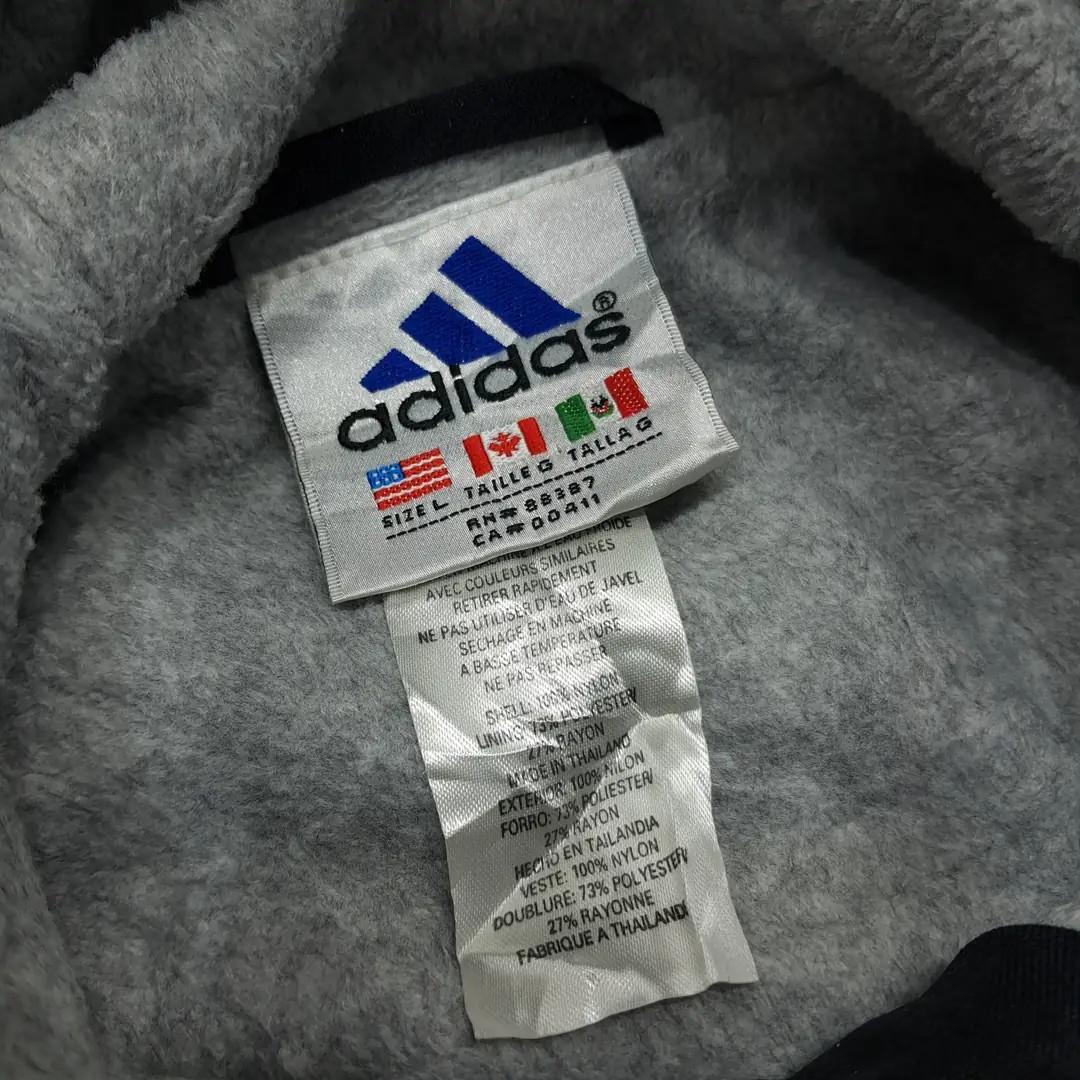 CN882 L 아디다스 90s 나일론 삼선 하프집업 블랙 자켓 아우터 6