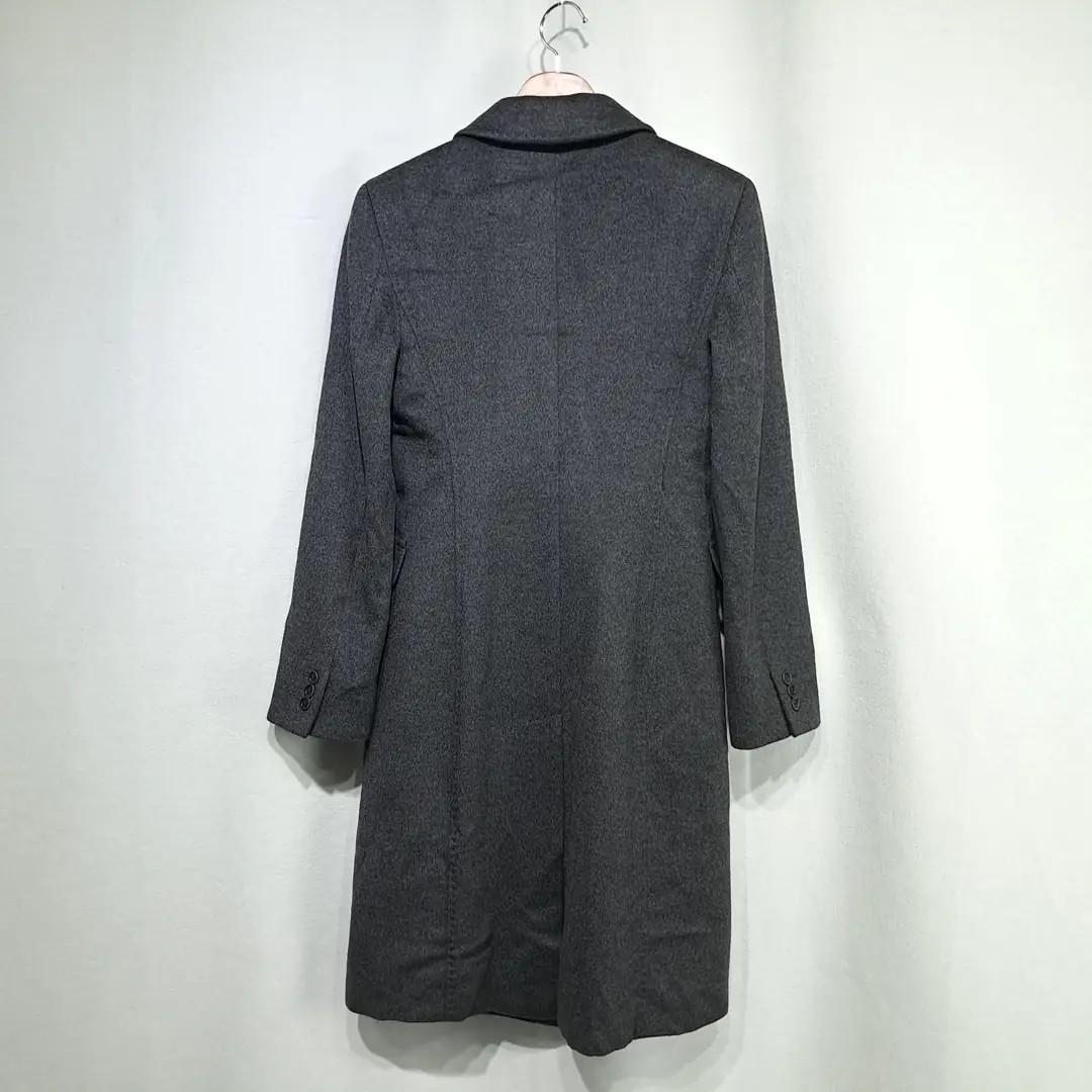 CN857 S 막스마라 이태리판 울 더블 차콜그레이 코트 3