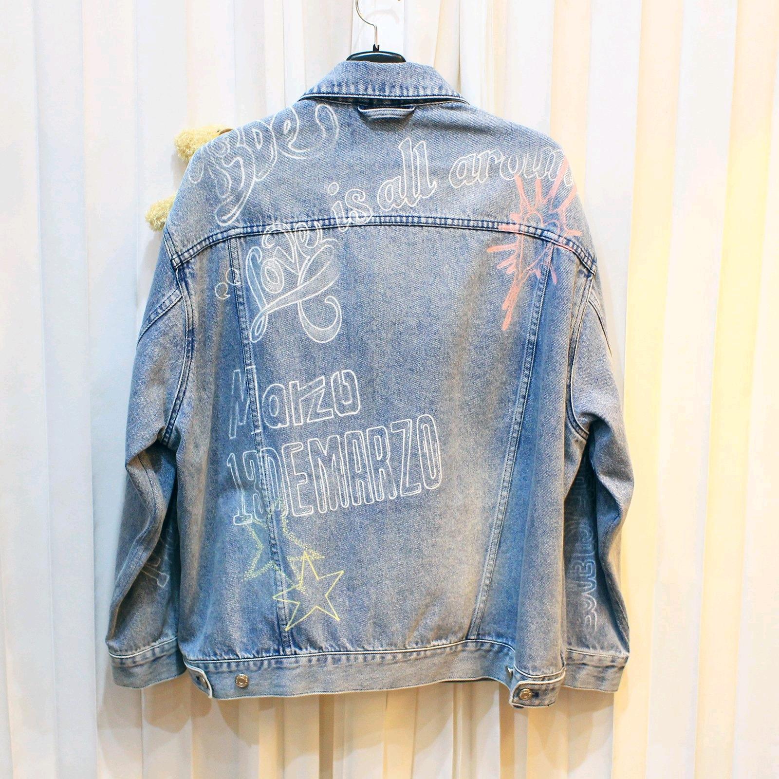 새상품 XL 13 de marzo 곰돌이 연청 데님자켓 5
