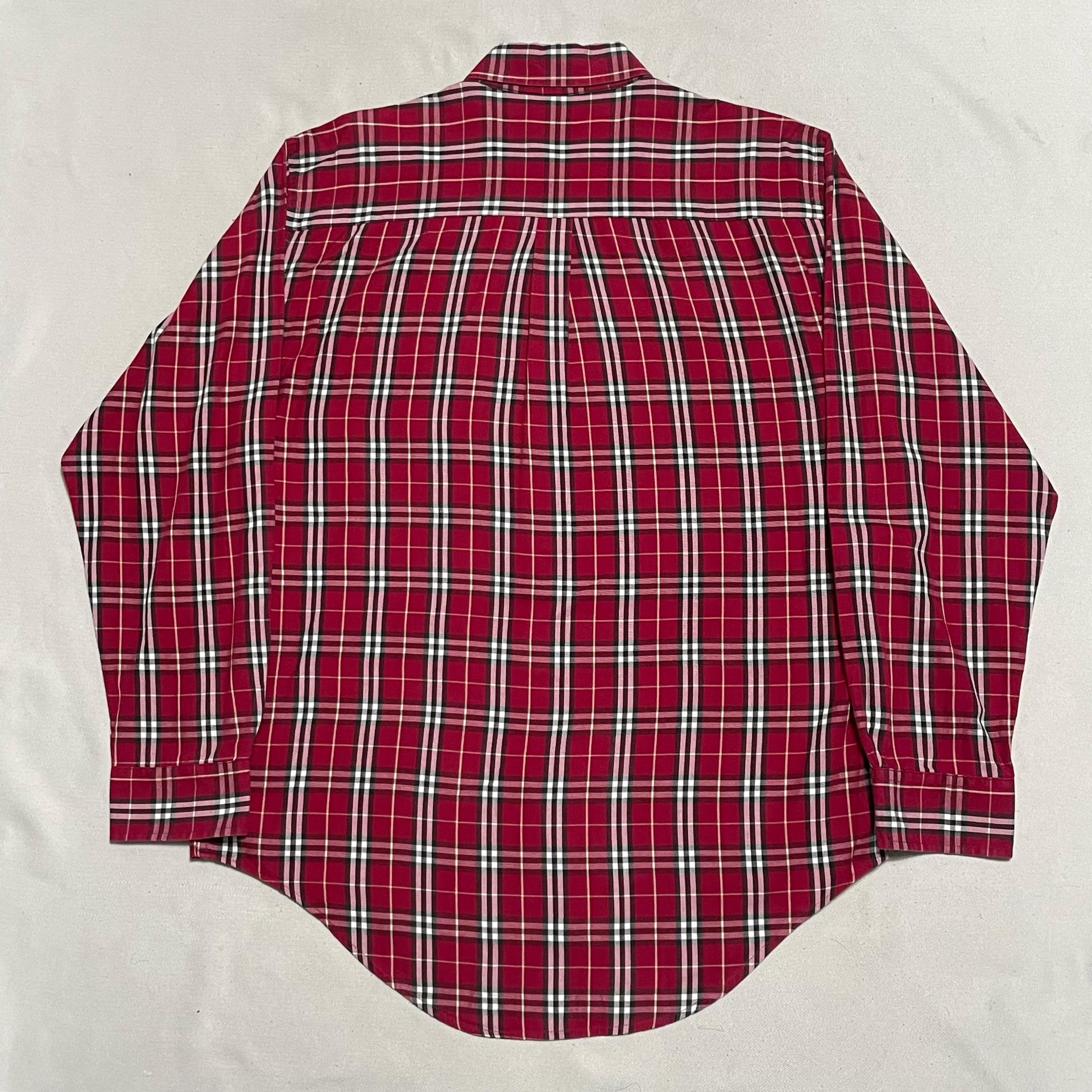 43(XL) 버버리 레드 노바체크 셔츠 4