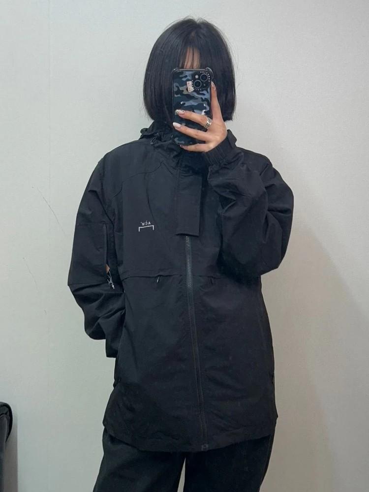 스몰 어콜드월 후드 스톰 윈드브레이커 나일론 자켓 블랙 2