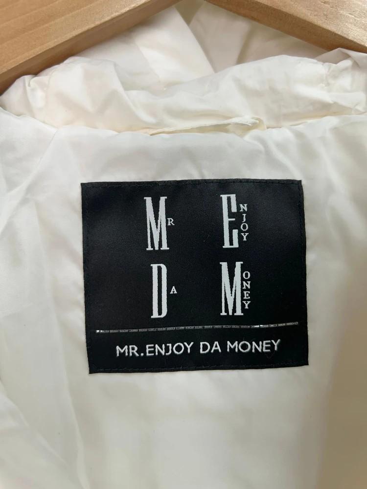 라지 미사용 MEDM 경량 후드 다운 재킷 화이트 8