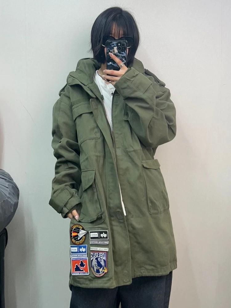 프리 아더에러 X 알파인더스트리 콜라보 롱 야상 자켓 2