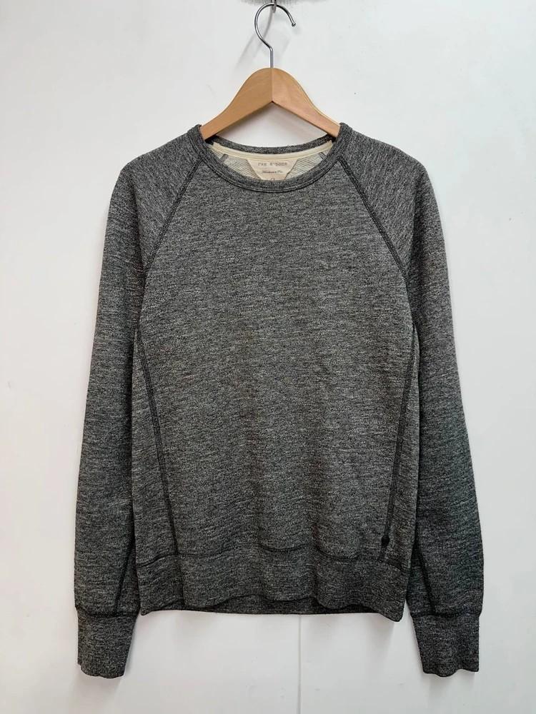 스몰 Rag & Bone 래글런 크루넥 맨투맨 티셔츠 그레이 4